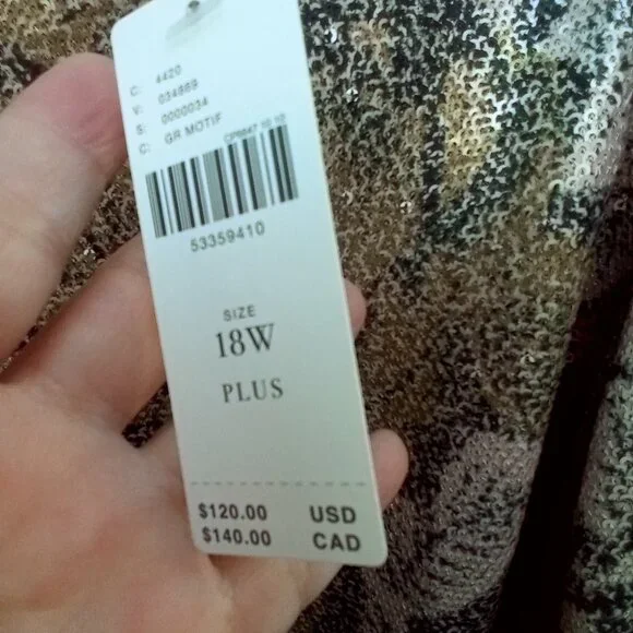 Anthropologie Top Womens Sz 18W Pink Marie Sequin Puff Sleeve Blouse New Floral - Picture 10 of 16